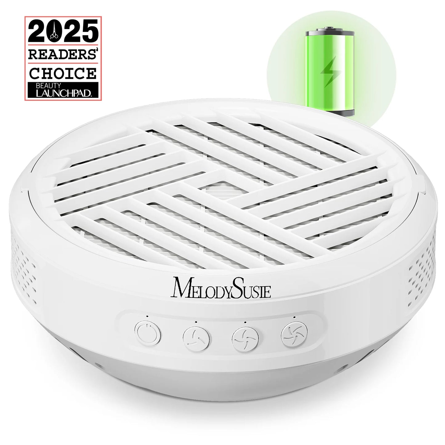 SProR Cordless & Rechargeable Nail Dust Collector - White